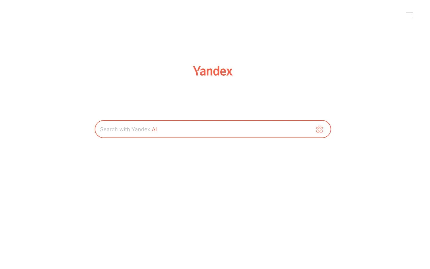 Strona Yandex (yandex.com), zrzut ekranu z 23 października 2026 r.